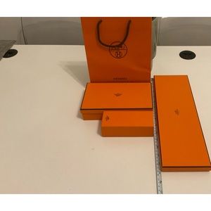 Hermes boxes and paper bag